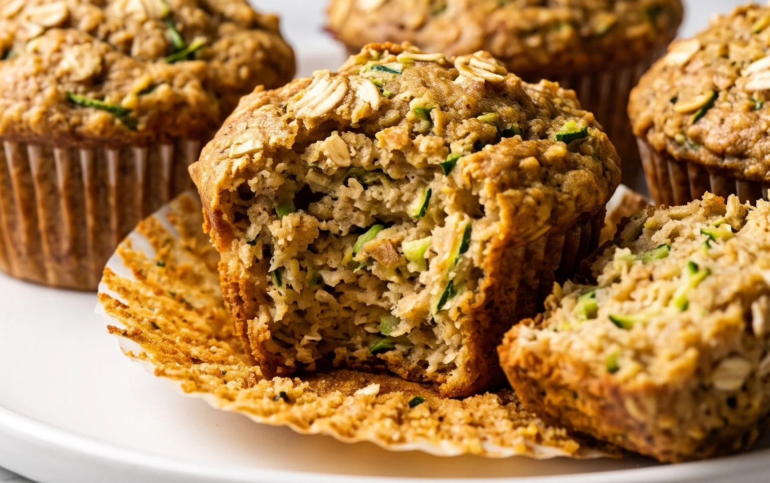 Zucchini Oatmeal Muffins