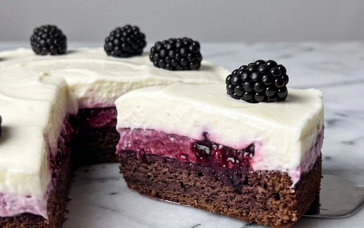 Brombeer-Torte: Leichte Joghurt-Creme & Fruchtfüllung