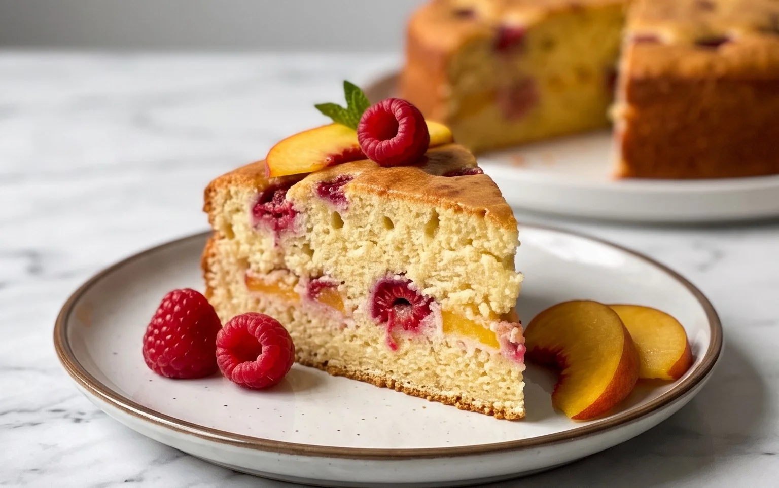 Himbeer Pfirsich Kuchen: Sommer-Fruchtsymphonie Rezept